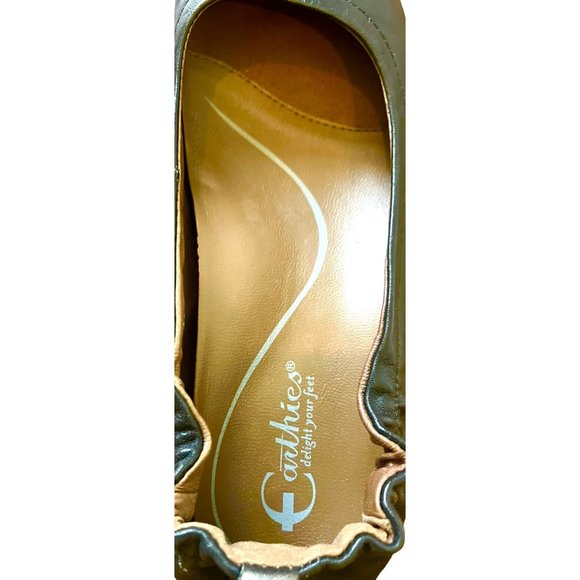 Earthies TOLO Black Leather Flat Ballet Slip On Comfort Shoes Women's Sz 7 - Picture 9 of 16